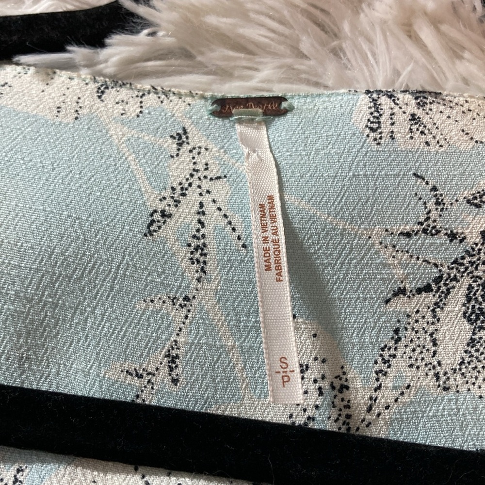 Free People Floral Wrap Dress in Light Blue - Picture 7 of 8